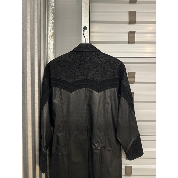 Black Trench Rare paisley coat - Picture 7 of 8
